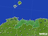 鳥取県のアメダス実況(風向・風速)(2019年02月19日)