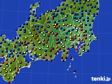 関東・甲信地方のアメダス実況(日照時間)(2019年02月20日)