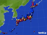 アメダス実況(日照時間)(2019年02月20日)