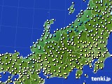 北陸地方のアメダス実況(気温)(2019年02月20日)