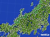 2019年02月20日の北陸地方のアメダス(風向・風速)