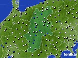 長野県のアメダス実況(風向・風速)(2019年02月20日)
