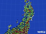 2019年02月21日の東北地方のアメダス(日照時間)