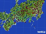 2019年02月21日の東海地方のアメダス(日照時間)