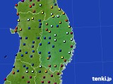 2019年02月22日の岩手県のアメダス(日照時間)