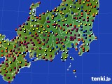 2019年02月23日の関東・甲信地方のアメダス(日照時間)