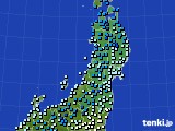 東北地方のアメダス実況(気温)(2019年02月23日)