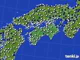 2019年02月23日の四国地方のアメダス(風向・風速)