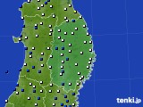 2019年02月23日の岩手県のアメダス(風向・風速)