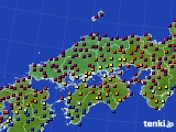 2019年02月24日の中国地方のアメダス(日照時間)