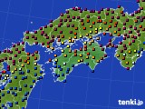 四国地方のアメダス実況(日照時間)(2019年02月24日)