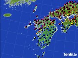 九州地方のアメダス実況(日照時間)(2019年02月24日)