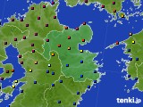 2019年02月24日の大分県のアメダス(日照時間)