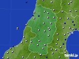 2019年02月24日の山形県のアメダス(風向・風速)