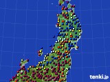 2019年02月25日の東北地方のアメダス(日照時間)