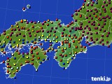 2019年02月25日の近畿地方のアメダス(日照時間)