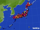 アメダス実況(日照時間)(2019年02月25日)