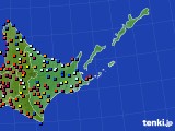 道東のアメダス実況(日照時間)(2019年02月25日)