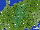 2019年02月25日の長野県のアメダス(風向・風速)