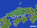 中国地方のアメダス実況(風向・風速)(2019年02月26日)