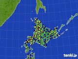 北海道地方のアメダス実況(積雪深)(2019年02月27日)