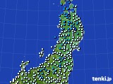 2019年02月27日の東北地方のアメダス(気温)