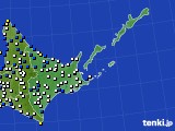 2019年02月27日の道東のアメダス(風向・風速)