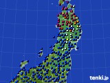 2019年02月28日の東北地方のアメダス(日照時間)