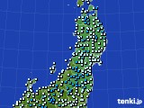 東北地方のアメダス実況(気温)(2019年02月28日)