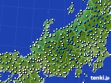 北陸地方のアメダス実況(気温)(2019年02月28日)