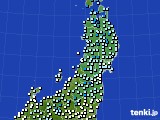 2019年03月02日の東北地方のアメダス(気温)