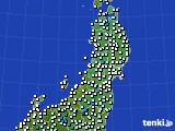 2019年03月03日の東北地方のアメダス(気温)