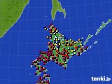 北海道地方のアメダス実況(日照時間)(2019年03月05日)