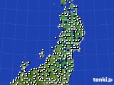 東北地方のアメダス実況(風向・風速)(2019年03月05日)