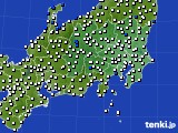 関東・甲信地方のアメダス実況(風向・風速)(2019年03月06日)
