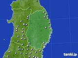 岩手県のアメダス実況(降水量)(2019年03月07日)