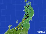 東北地方のアメダス実況(積雪深)(2019年03月07日)