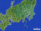 関東・甲信地方のアメダス実況(気温)(2019年03月07日)