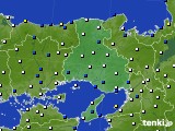 2019年03月07日の兵庫県のアメダス(風向・風速)