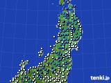 東北地方のアメダス実況(気温)(2019年03月08日)