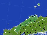 2019年03月08日の島根県のアメダス(風向・風速)