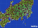 関東・甲信地方のアメダス実況(日照時間)(2019年03月09日)