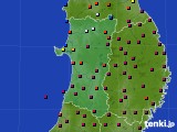 2019年03月09日の秋田県のアメダス(日照時間)