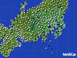 関東・甲信地方のアメダス実況(風向・風速)(2019年03月09日)