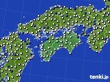 2019年03月09日の四国地方のアメダス(風向・風速)