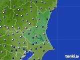茨城県のアメダス実況(風向・風速)(2019年03月09日)