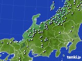 北陸地方のアメダス実況(降水量)(2019年03月11日)