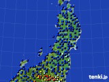 東北地方のアメダス実況(日照時間)(2019年03月11日)