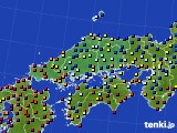 中国地方のアメダス実況(日照時間)(2019年03月11日)