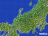 北陸地方のアメダス実況(気温)(2019年03月11日)